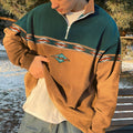 John Zip Sweater for Men – Elegant Retro Sweater with Comfortable Cut & Fall-Winter Style