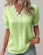 Kehlani Blouse for Women – Chic Pleated Blouse with Subtle Details & Elegant Casual Style