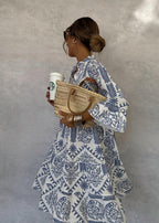 Anastasia Maxi Dress for Women – Boho Summer Dress with V-Neck & Airy Floral Print