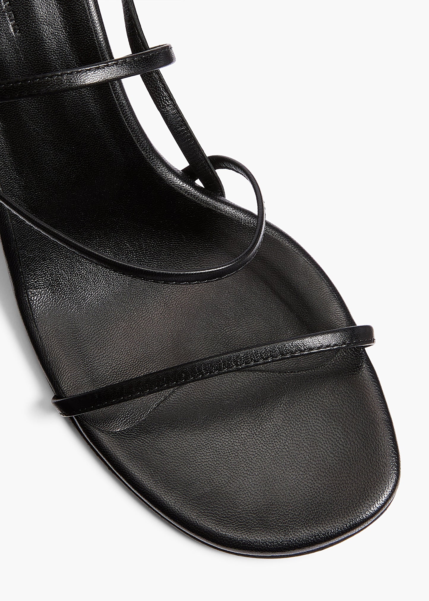 Loop Sandal in Black Leather