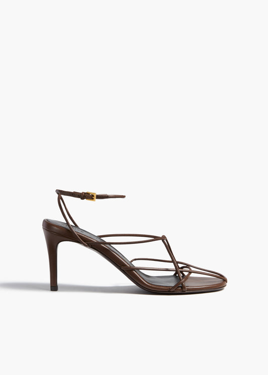 Loulou Sandal in Cigar Leather