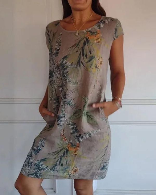 Azalea Summer Dress for Women – Light & Flattering in Cotton-Linen for Leisure & Travel