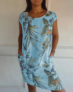 Azalea Summer Dress for Women – Light & Flattering in Cotton-Linen for Leisure & Travel