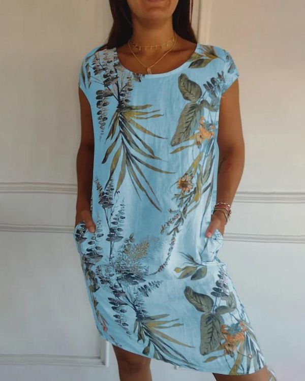 Azalea Summer Dress for Women – Light & Flattering in Cotton-Linen for Leisure & Travel