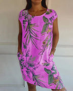Azalea Summer Dress for Women – Light & Flattering in Cotton-Linen for Leisure & Travel