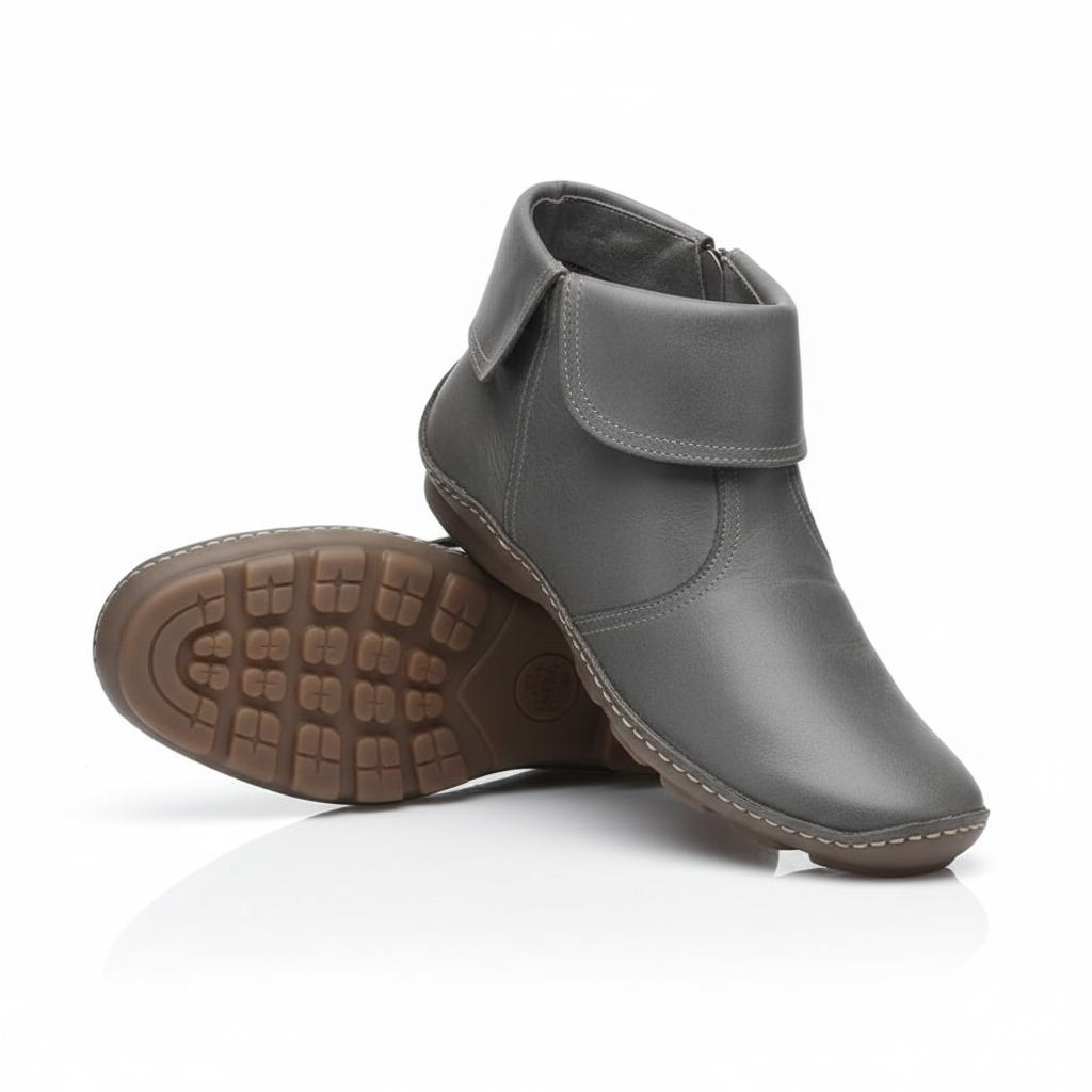 Leila Boots for Women – Waterproof Soft Leather Ankle Boots with Non-Slip Sole