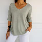 Coraline V-Neck Sweater for Women – Fine Knit, Soft & Elegant for a Refined Style