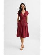 Lottie Linen Wrap Dress – Elegant Natural Linen Dress, Fresh and Comfortable