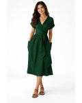 Lottie Linen Wrap Dress – Elegant Natural Linen Dress, Fresh and Comfortable