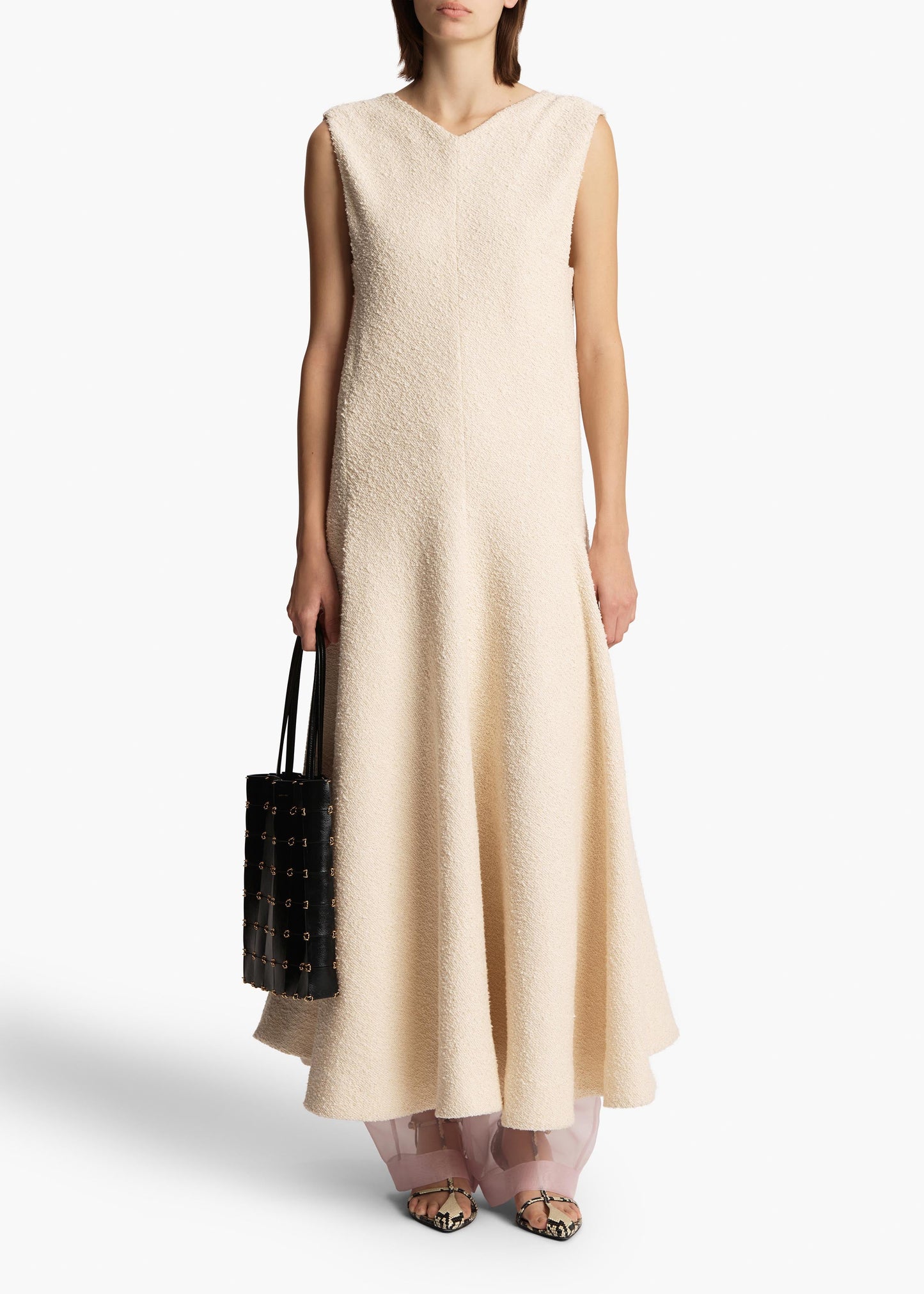 Mellie Dress in Natural Boucle