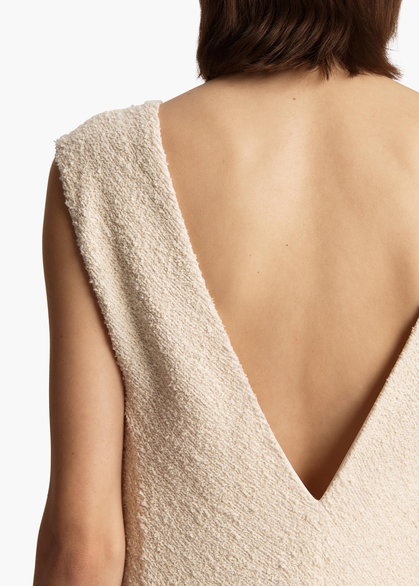 Mellie Dress in Natural Boucle