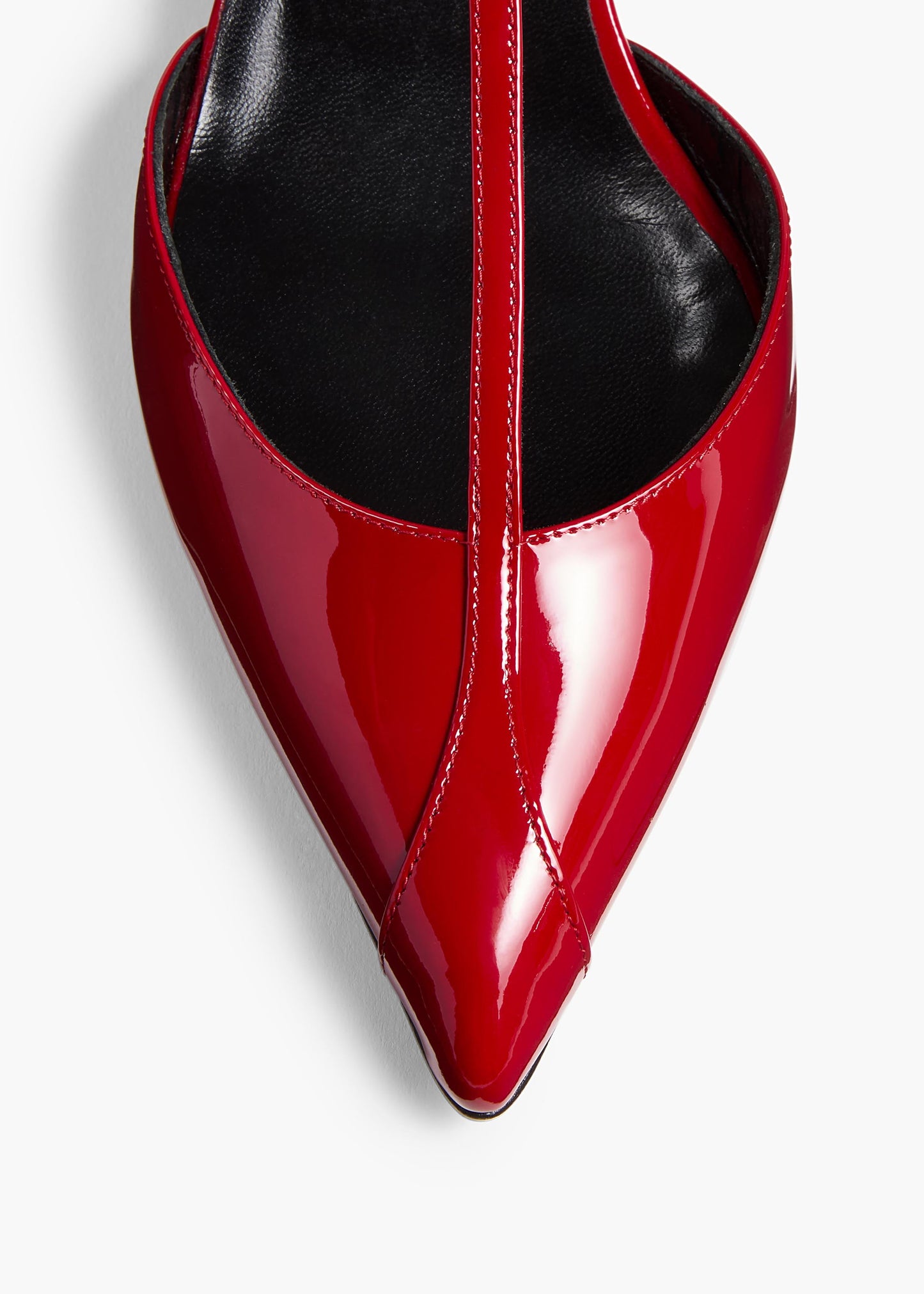 Mia Pump in Fire Red Patent Leather