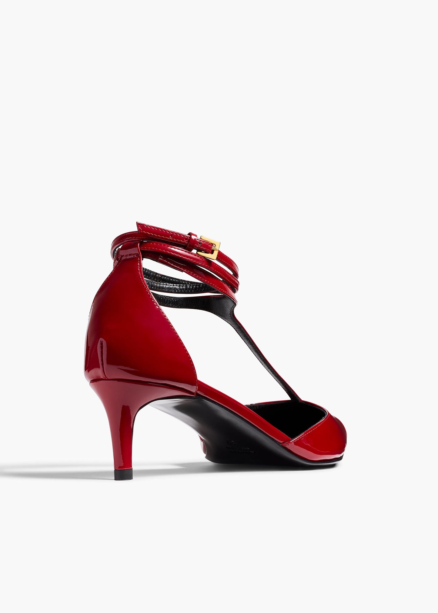 Mia Pump in Fire Red Patent Leather