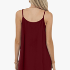 Jazzy Summer Top for Women – Adjustable Straps, Breathable Stretch Fabric & Gathered Loose Cut