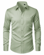 David Shirt for Men – Stain-Resistant Stretch Shirt, Wrinkle-Free & Long Sleeves