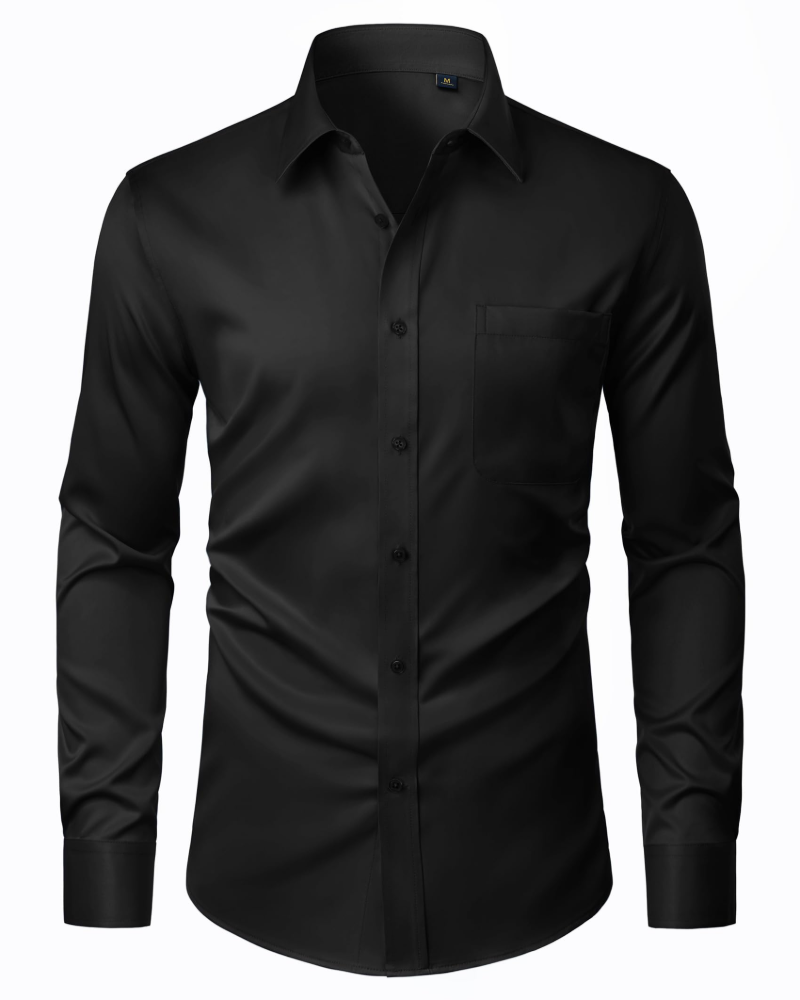 David Shirt for Men – Stain-Resistant Stretch Shirt, Wrinkle-Free & Long Sleeves