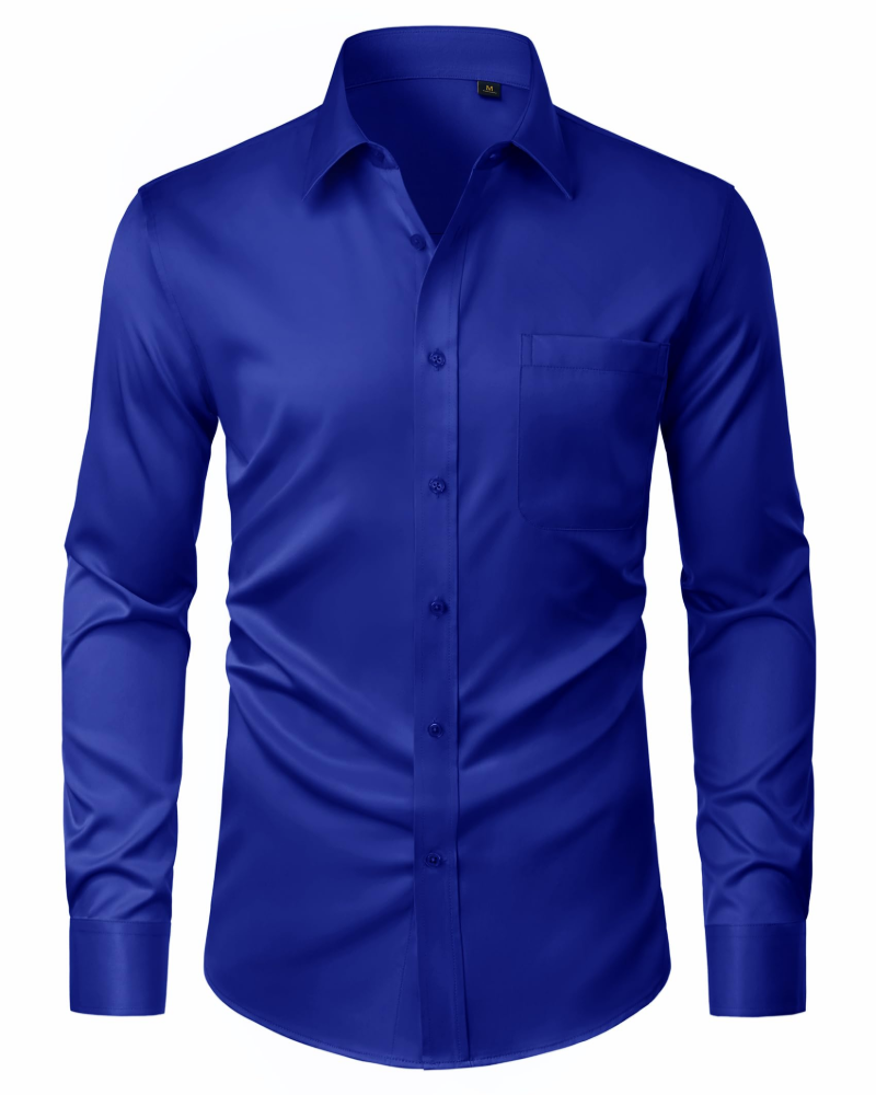 David Shirt for Men – Stain-Resistant Stretch Shirt, Wrinkle-Free & Long Sleeves