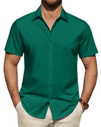 Julius Shirt for Men – Stain-Resistant Stretch Short-Sleeve Shirt, Business Style