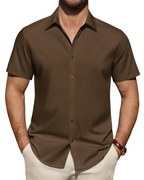 Julius Shirt for Men – Stain-Resistant Stretch Short-Sleeve Shirt, Business Style