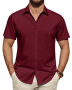 Julius Shirt for Men – Stain-Resistant Stretch Short-Sleeve Shirt, Business Style