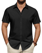 Julius Shirt for Men – Stain-Resistant Stretch Short-Sleeve Shirt, Business Style