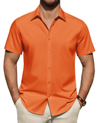 Julius Shirt for Men – Stain-Resistant Stretch Short-Sleeve Shirt, Business Style