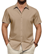Julius Shirt for Men – Stain-Resistant Stretch Short-Sleeve Shirt, Business Style