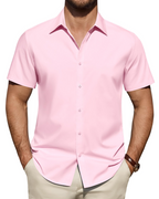 Julius Shirt for Men – Stain-Resistant Stretch Short-Sleeve Shirt, Business Style