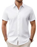 Julius Shirt for Men – Stain-Resistant Stretch Short-Sleeve Shirt, Business Style