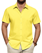 Julius Shirt for Men – Stain-Resistant Stretch Short-Sleeve Shirt, Business Style