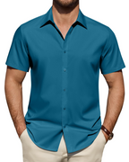 Julius Shirt for Men – Stain-Resistant Stretch Short-Sleeve Shirt, Business Style