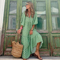 Madeline Long Dress for Women – Elegant Maxi Dress in Luxurious Breathable Fabric for Summer Days