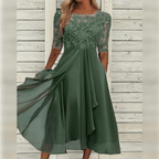 Melisande Elegant Dress for Women – Long Dress in Light Chiffon with Refined Drape