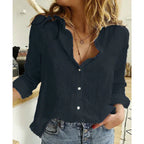 Bianna Oversized Blouse for Women – Loose Casual Cut with V-Neck for Work or Everyday Wear