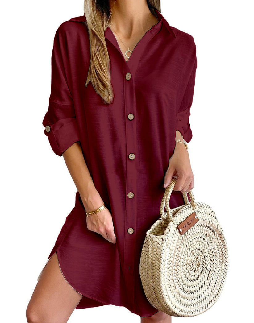 Nova Shirt Dress for Women – Light Summer Dress with Relaxed Elegance & Loose Cut