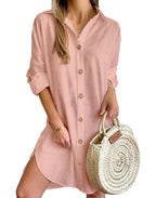 Nova Shirt Dress for Women – Light Summer Dress with Relaxed Elegance & Loose Cut