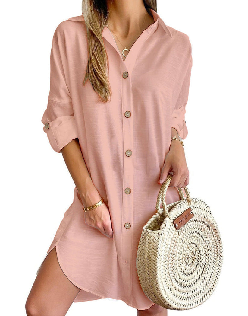 Nova Shirt Dress for Women – Light Summer Dress with Relaxed Elegance & Loose Cut