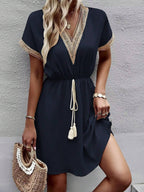 Francis Dress for Women – Elegant Summer Dress in Flowy Ice Silk, Comfortable for Summer