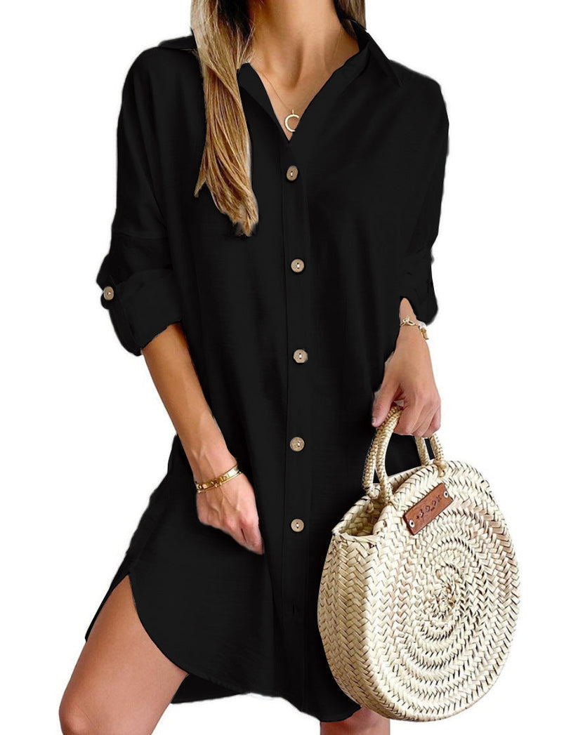 Nova Shirt Dress for Women – Light Summer Dress with Relaxed Elegance & Loose Cut