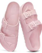 Olyra Sandals for Women – EVA Comfort Slides with Double Adjustable Buckle & Arch Support
