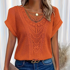 Helene Top for Women – Elegant Lace Design with Flattering Cut & Comfortable Fabric