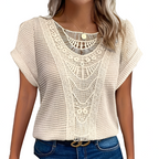 Helene Top for Women – Elegant Lace Design with Flattering Cut & Comfortable Fabric