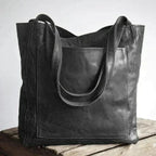 Noelle Tote Bag for Women – Large Genuine Leather Handbag with Compartments & Long Handles