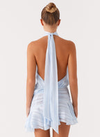 Dione Mini Dress for Women – Elegant Light Chiffon Dress with Flowy Feminine Cut