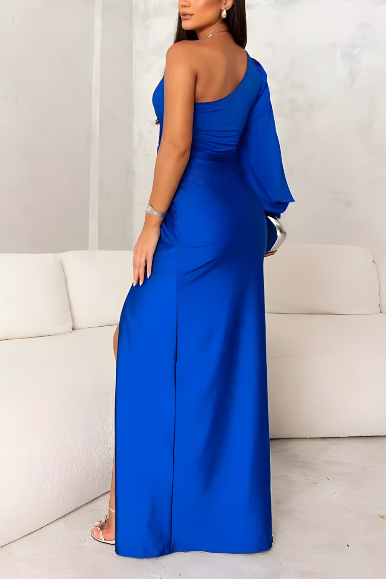 Kaia Long Dress for Women – Elegant Chic Evening Dress with Flattering Cut & Flowy Fabric