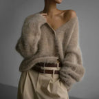 Ella Cashmere Sweater for Women – Elegant Loose Cardigan & Timeless Soft Comfort