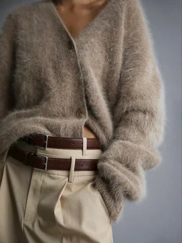 Ella Cashmere Sweater for Women – Elegant Loose Cardigan & Timeless Soft Comfort