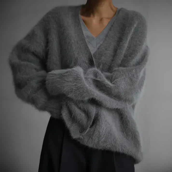 Ella Cashmere Sweater for Women – Elegant Loose Cardigan & Timeless Soft Comfort