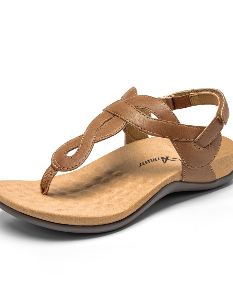Sienna Sandals for Women – Flip Flops with Arch Support & Adjustable T-Strap