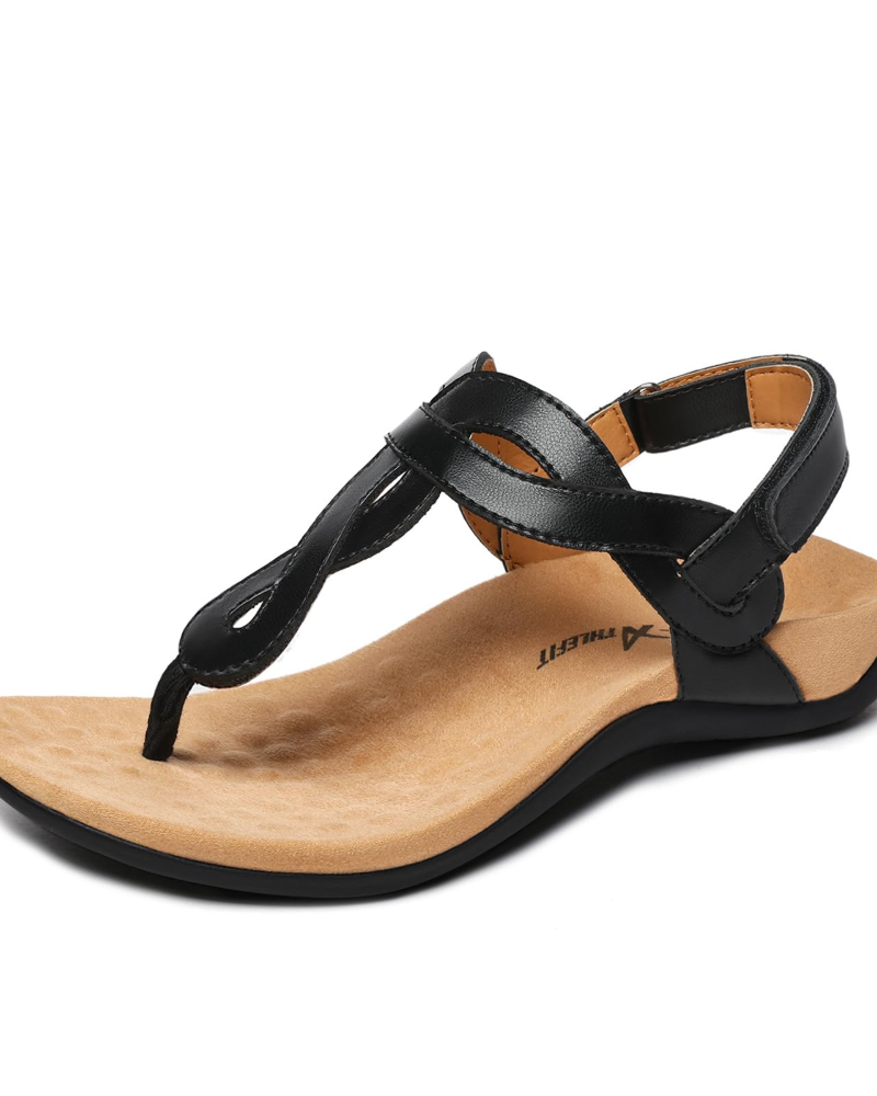Sienna Sandals for Women – Flip Flops with Arch Support & Adjustable T-Strap
